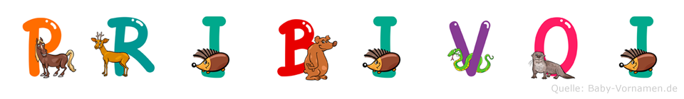 Pribivoi im Tieralphabet