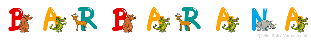Barbarana im Tieralphabet