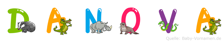 Danova im Tieralphabet