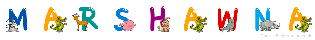 Marshawna im Tieralphabet