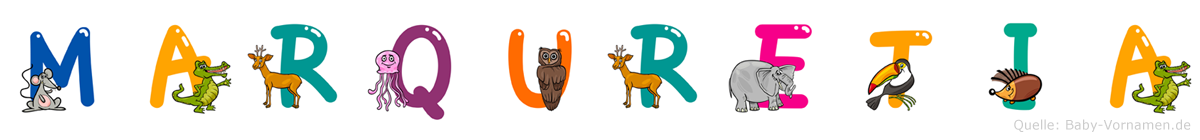 Marquretia im Tieralphabet
