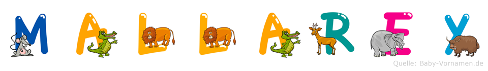 Mallarey im Tieralphabet
