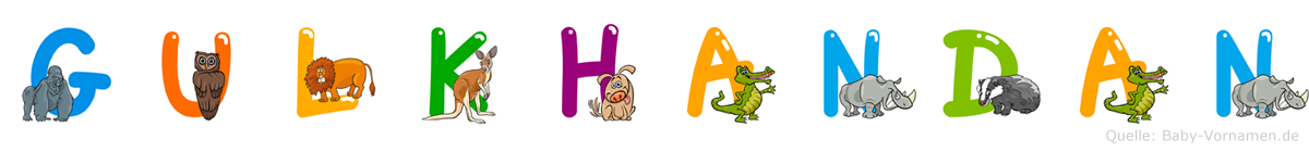 Gulkhandan im Tieralphabet