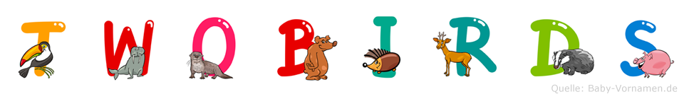 Twobirds im Tieralphabet