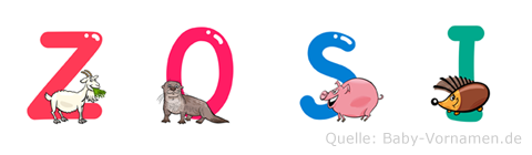 Zosi im Tieralphabet