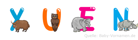 Yuen im Tieralphabet