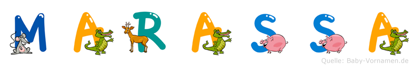 Marassa im Tieralphabet