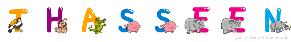 Thasseen im Tieralphabet