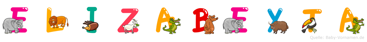 Elizabeyta im Tieralphabet