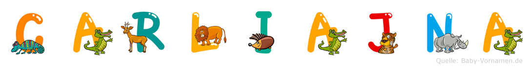 Carliajna im Tieralphabet