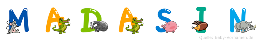 Madasin im Tieralphabet