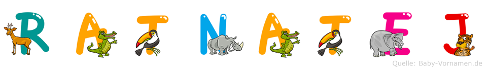 Ratnatej im Tieralphabet