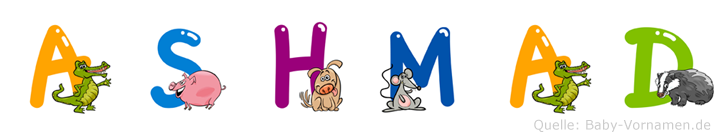 Ashmad im Tieralphabet