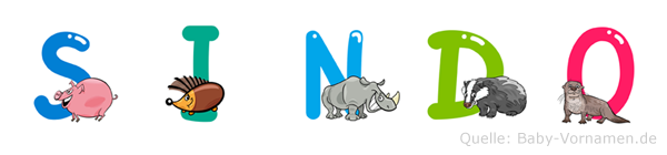 Sindo im Tieralphabet