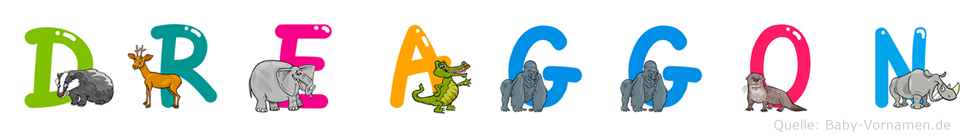 Dreaggon im Tieralphabet