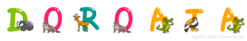 Doroata im Tieralphabet