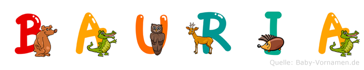 Bauria im Tieralphabet