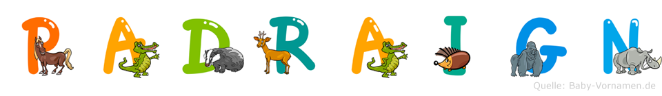 Padraign im Tieralphabet