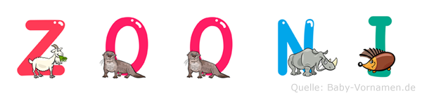 Zooni im Tieralphabet