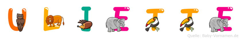 Uliette im Tieralphabet