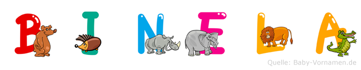 Binela im Tieralphabet