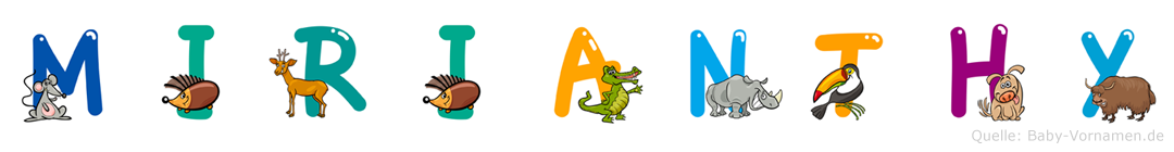 Mirianthy im Tieralphabet