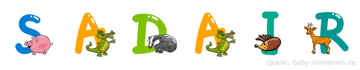 Sadair im Tieralphabet