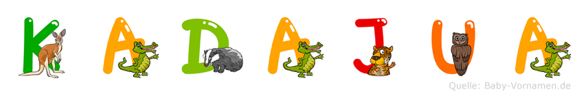 Kadajua im Tieralphabet