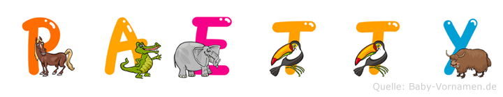 Paetty im Tieralphabet