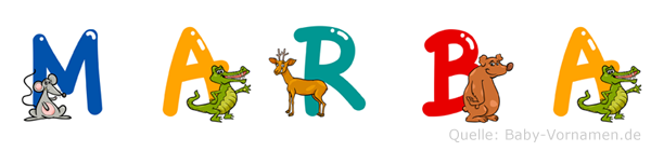 Marba im Tieralphabet