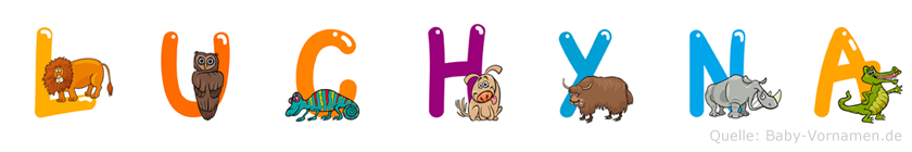 Luchyna im Tieralphabet