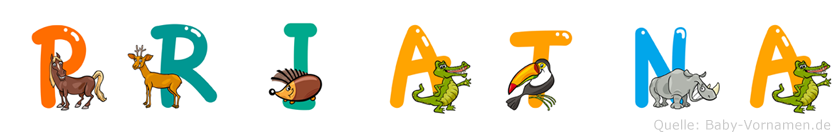 Priatna im Tieralphabet
