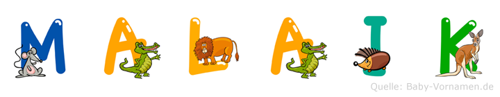 Malaik im Tieralphabet