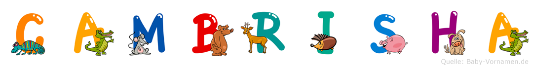 Cambrisha im Tieralphabet