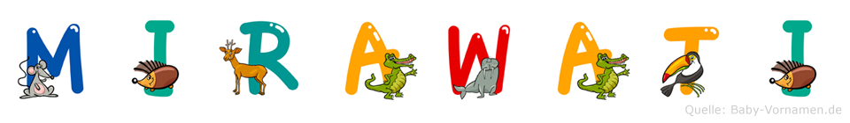 Mirawati im Tieralphabet