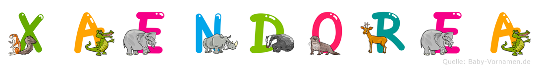 Xaendorea im Tieralphabet
