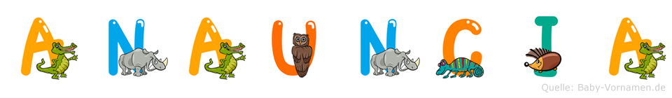 Anauncia im Tieralphabet