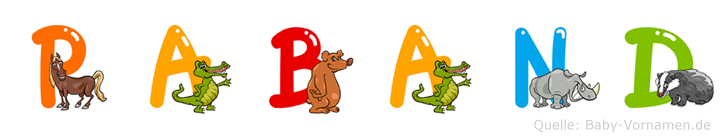 Paband im Tieralphabet