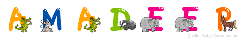 Amadeep im Tieralphabet