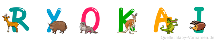 Ryokai im Tieralphabet