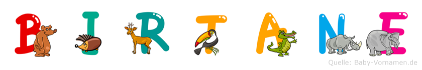 Birtane im Tieralphabet
