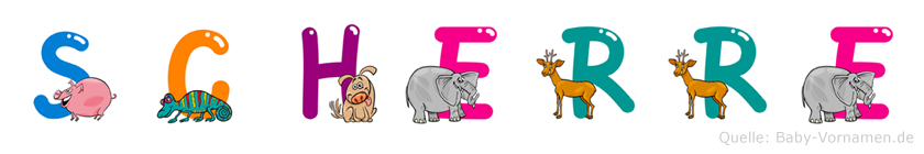 Scherre im Tieralphabet
