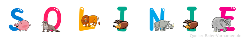 Solinie im Tieralphabet