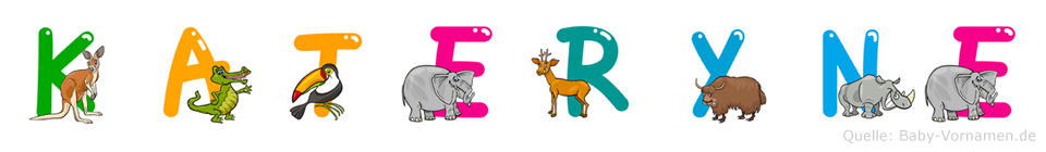 Kateryne im Tieralphabet