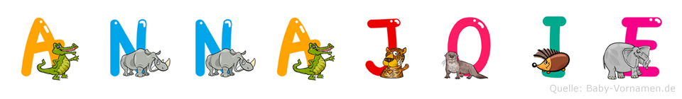 Annajoie im Tieralphabet