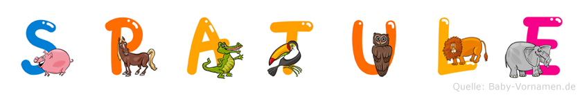 Spatule im Tieralphabet