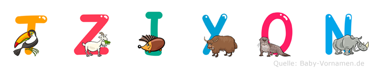 Tziyon im Tieralphabet