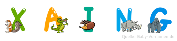 Xaing im Tieralphabet