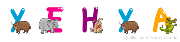 Yehya im Tieralphabet