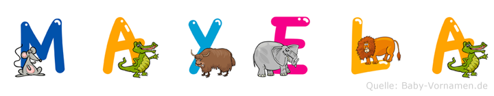 Mayela im Tieralphabet